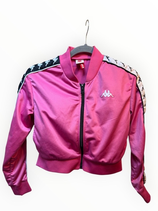 Kappa Jackets & Blazers - Kappa Women's Pink Logo Track Jacket cropped women’s small